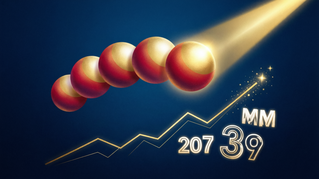 Mega Millions jackpot rolls to $207 million after Friday draw ends 39-drawing drought